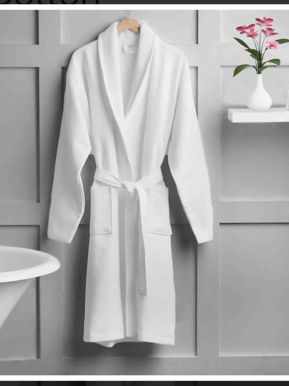Kreatve Imagewear Premium Spa & Hotel Collection Bathrobe Unisex - Cotton/Terry